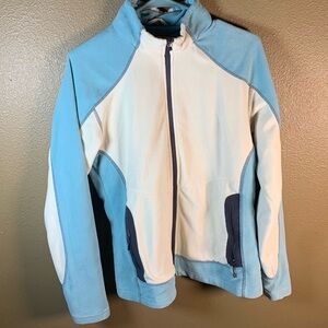 Women’s blue NORTH END zip up Windbreaker